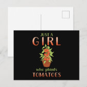 Carte Postale Gardener Gardener Tomato Plantes Dire Cadeau (Devant / Derrière)