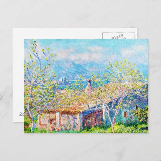 Carte Postale Gardener's House à Antibes Claude Monet (Devant / Derrière)