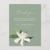 Carte Postale Gardenia Florale Blanche Simple Fête des mariées J (Devant)