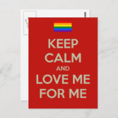 Carte Postale garder calme amour (Devant / Derrière)