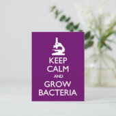 Carte postale Garder Calme Grow Bacteria (Debout devant)