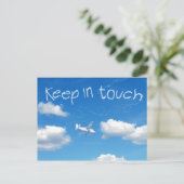 Carte postale Garder en contact (Debout devant)