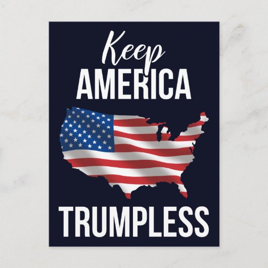 Carte Postale Garder l'Amérique sans Trump IV (Devant)