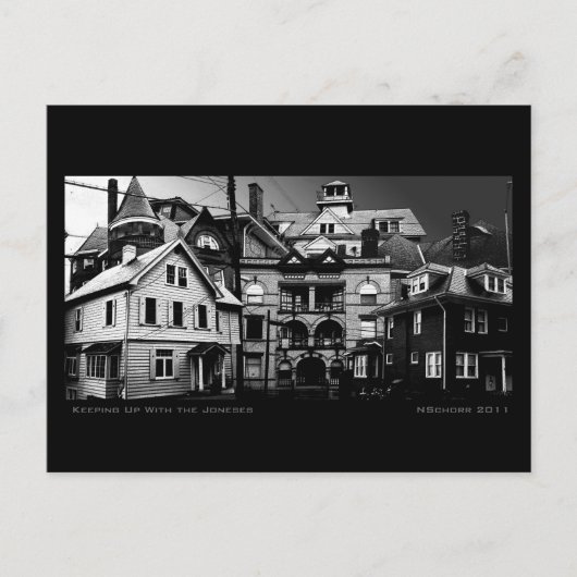 Carte Postale Garder le contact avec le collage numérique urbain (Devant)