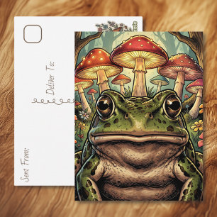 Carte Postale Garder le Contact Grenouille Rétro au Charme Cam