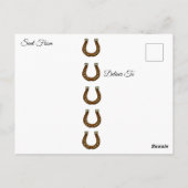 Carte Postale Garder le Contact | Thème Cheval (Dos)