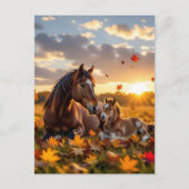 Carte Postale Garder le Contact | Thème Cheval (Devant)