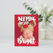 Carte Postale Garder les ressorts lumineux | écriture manuscrite (Debout devant)