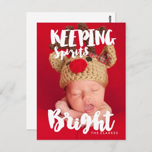 Carte Postale Garder les ressorts lumineux | écriture manuscrite (Devant / Derrière)