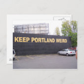 Carte Postale Garder Portland bizarre (Devant / Derrière)