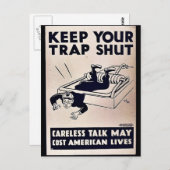 Carte Postale Garder ta fermeture de piège (Devant / Derrière)