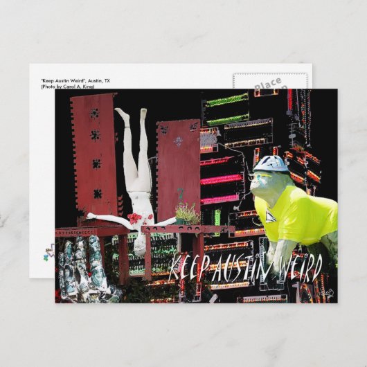 Carte Postale Gardez Austin Weird, Austin, Austin, TX (Devant / Derrière)