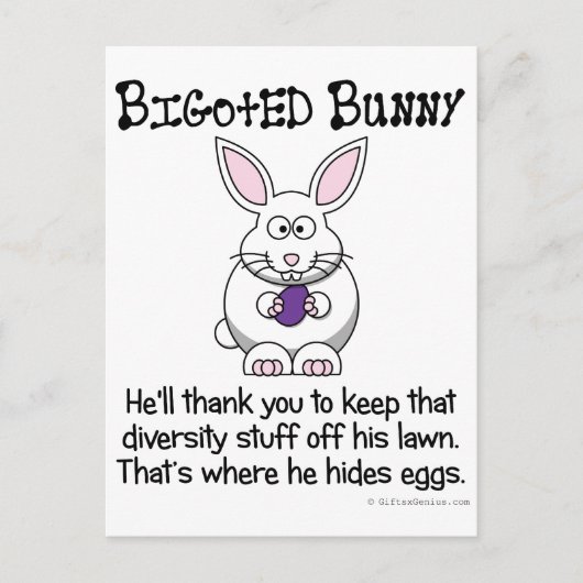 Carte Postale Gardez cette diversité hors de mon quartier (Devant)