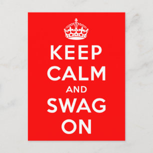 Carte Postale Gardez le calme et agitez