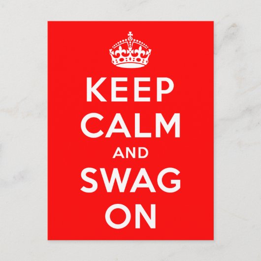 Carte Postale Gardez le calme et agitez (Devant)