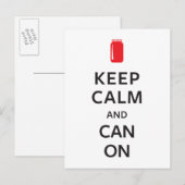 Carte Postale Gardez le calme et allumez (Devant / Derrière)