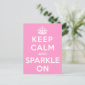 Carte Postale Gardez le calme et allumez l'étincelle (Debout devant)