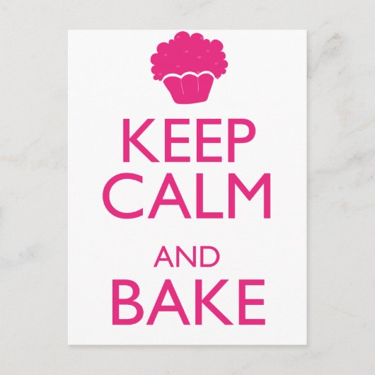 CARTE POSTALE GARDEZ LE CALME ET LA CUISINE (Devant)