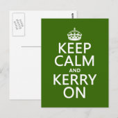 Carte Postale Gardez le calme et la sérénité allumées (toutes le (Devant / Derrière)