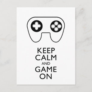 Carte Postale GARDEZ LE CALME ET LE JEU EN MARCHE - Pavé de jeu