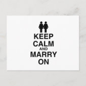 CARTE POSTALE GARDEZ LE CALME ET MARIEZ (LES (Devant)