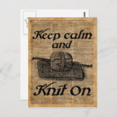 Carte Postale Gardez Le Calme Et Marquez (Devant / Derrière)