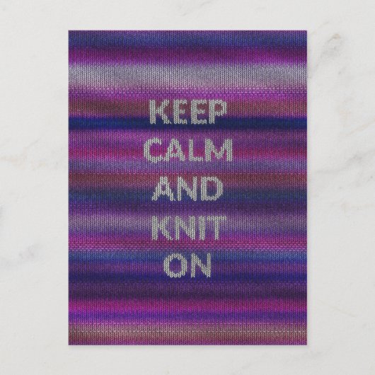 Carte Postale Gardez Le Calme Et Marquez (Devant)