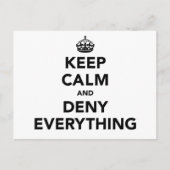 Carte Postale Gardez le calme et refusez tout (Devant)