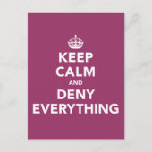 Carte Postale Gardez le calme et refusez tout (Devant)