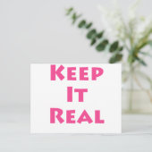 Carte Postale Gardez-le réel (Debout devant)