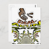 Carte Postale Gardez-le réel : Art Kaleidoscope Impression/Graph (Devant / Derrière)