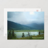 Carte Postale Gardez-le simple (Devant / Derrière)