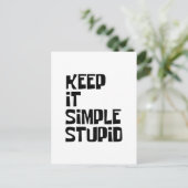 Carte Postale Gardez-Le Simple Et Stupide (Debout devant)