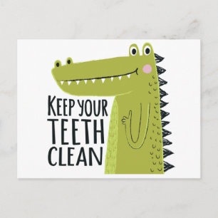 Carte Postale Gardez vos dents propres