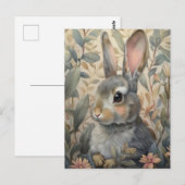 Carte Postale Gardien forestier - Le lapin gris (Devant / Derrière)