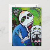 Carte Postale Gardiens de chats à sucre (Devant / Derrière)