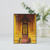 Carte Postale Gardiens de l'entrée du temple, Thaïlande (Debout devant)