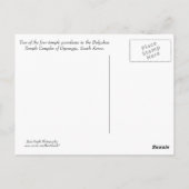 Carte Postale Gardiens des temples (Dos)