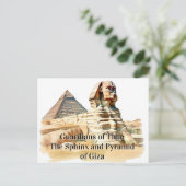Carte Postale Gardiens du temps : Le Sphinx et la Pyramide de Gi (Debout devant)