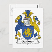 Carte Postale Gardner Family Crest (Devant / Derrière)