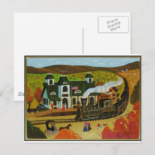 Carte Postale Gare (Devant / Derrière)