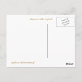 CARTE POSTALE GARE (Dos)