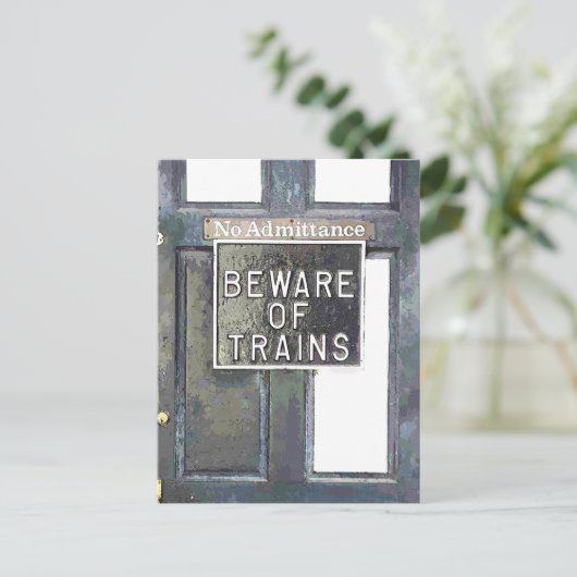 CARTE POSTALE GARE (Debout devant)