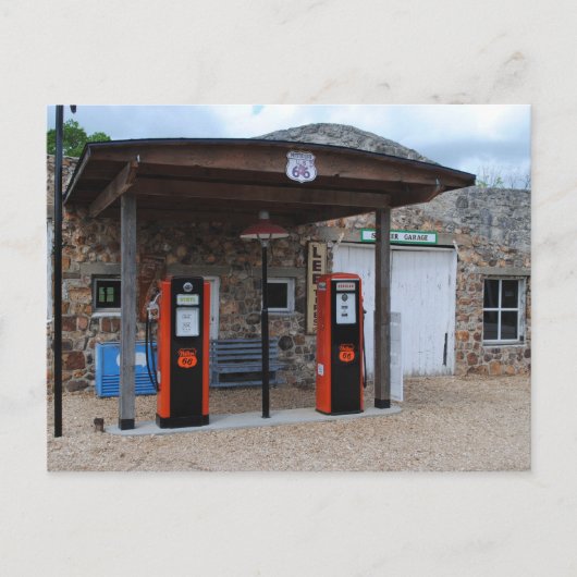Carte Postale Gare ancienne sur la route 66 (Devant)