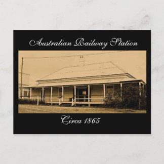 Carte Postale gare australienne vers 1865-Carte postale