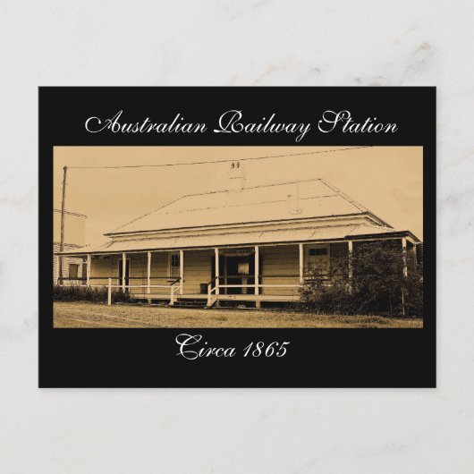 Carte Postale gare australienne vers 1865-Carte postale (Devant)