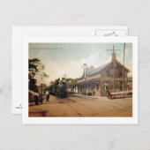 Carte Postale Gare, Bloomfield, New Jersey Vintage (Devant / Derrière)