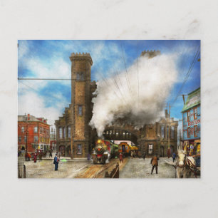 Carte Postale Gare - Boston & Maine Railroad Depot 1910