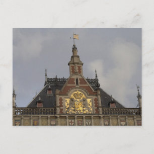 Carte Postale Gare centrale, Amsterdam