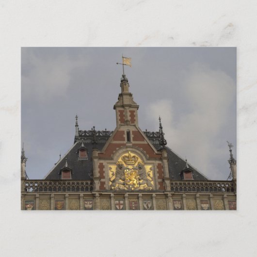 Carte Postale Gare centrale, Amsterdam (Devant)